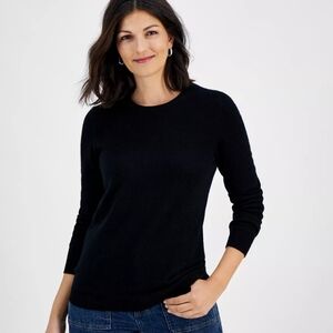 Charter Club Cashmere luxury sweater in black size Med/Petite